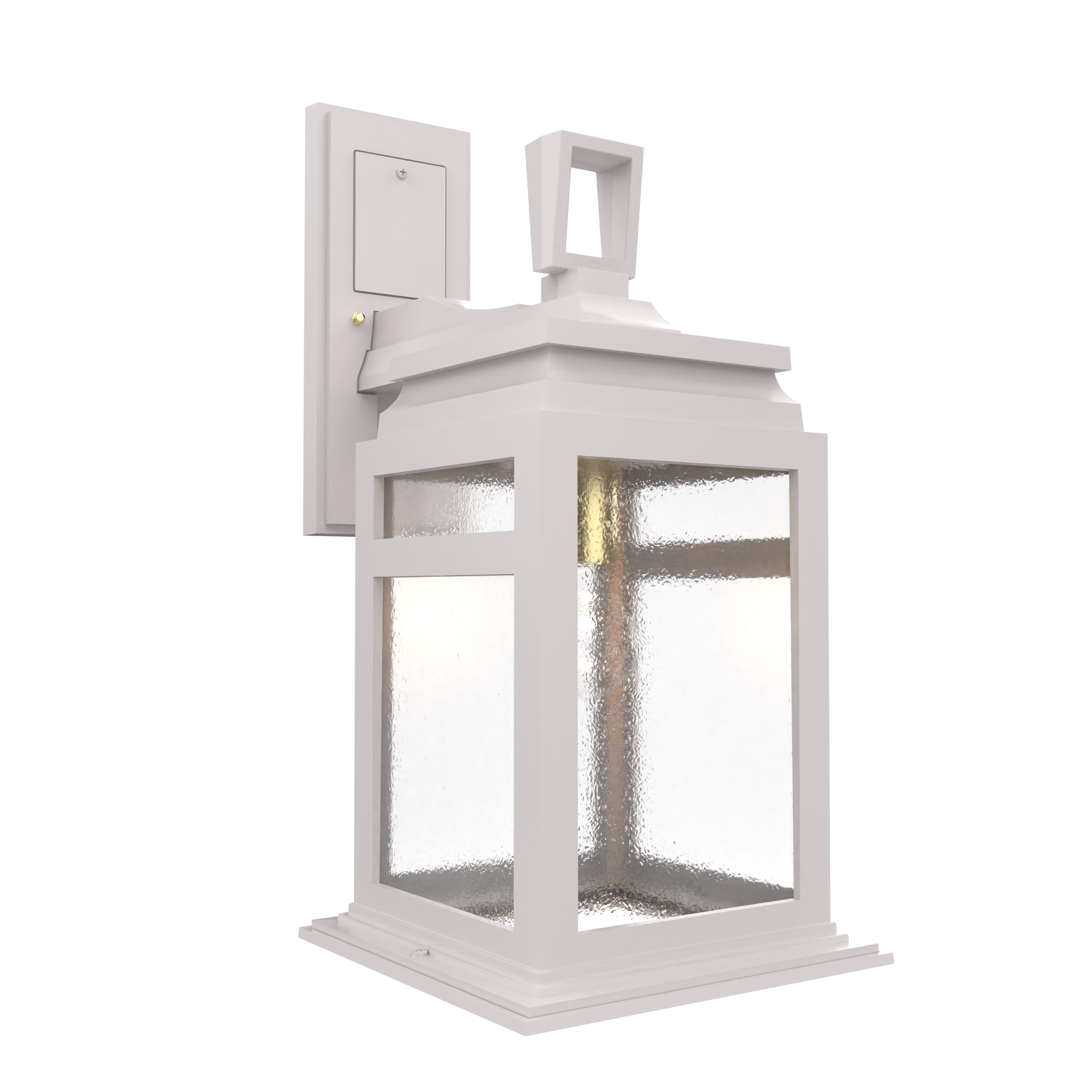 Serie 65e - Luminaire mural extérieur montage vers le bas fond ouvert format moyen - 26601