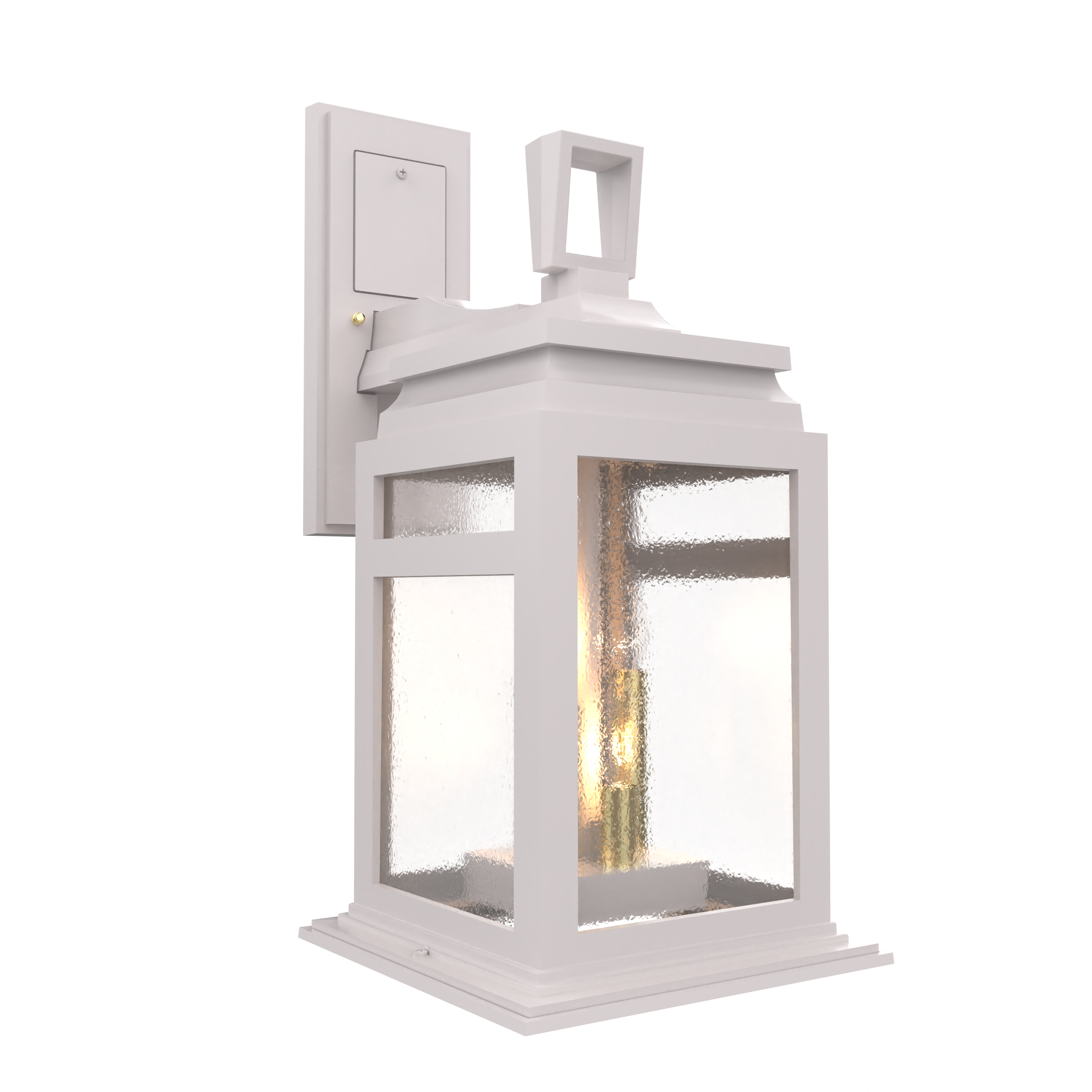 Serie 65e - Luminaire mural extérieur montage vers le bas fond ouvert format moyen - 26601