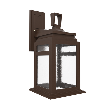 Serie 65e - Luminaire mural extérieur montage vers le bas fond ouvert format moyen - 26601