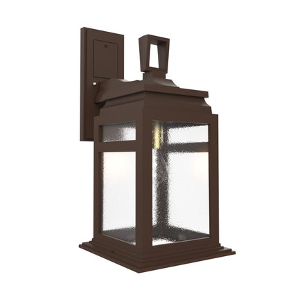 Serie 65e - Luminaire mural extérieur montage vers le bas fond ouvert format moyen - 26601