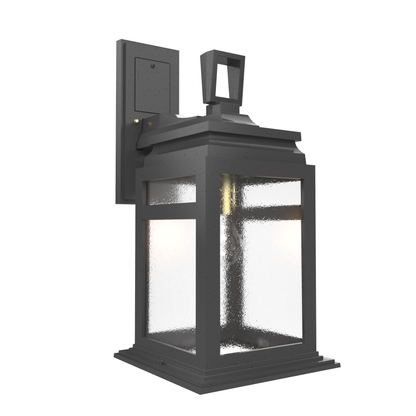 Serie 65e - Luminaire mural extérieur montage vers le bas fond ouvert format moyen - 26601