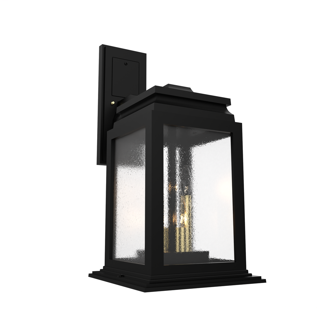 Serie 65e - Luminaire mural extérieur montage vers le bas fond ouvert format moyen - 26701