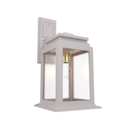 Serie 65e - Luminaire mural extérieur montage vers le bas fond ouvert format moyen - 26701