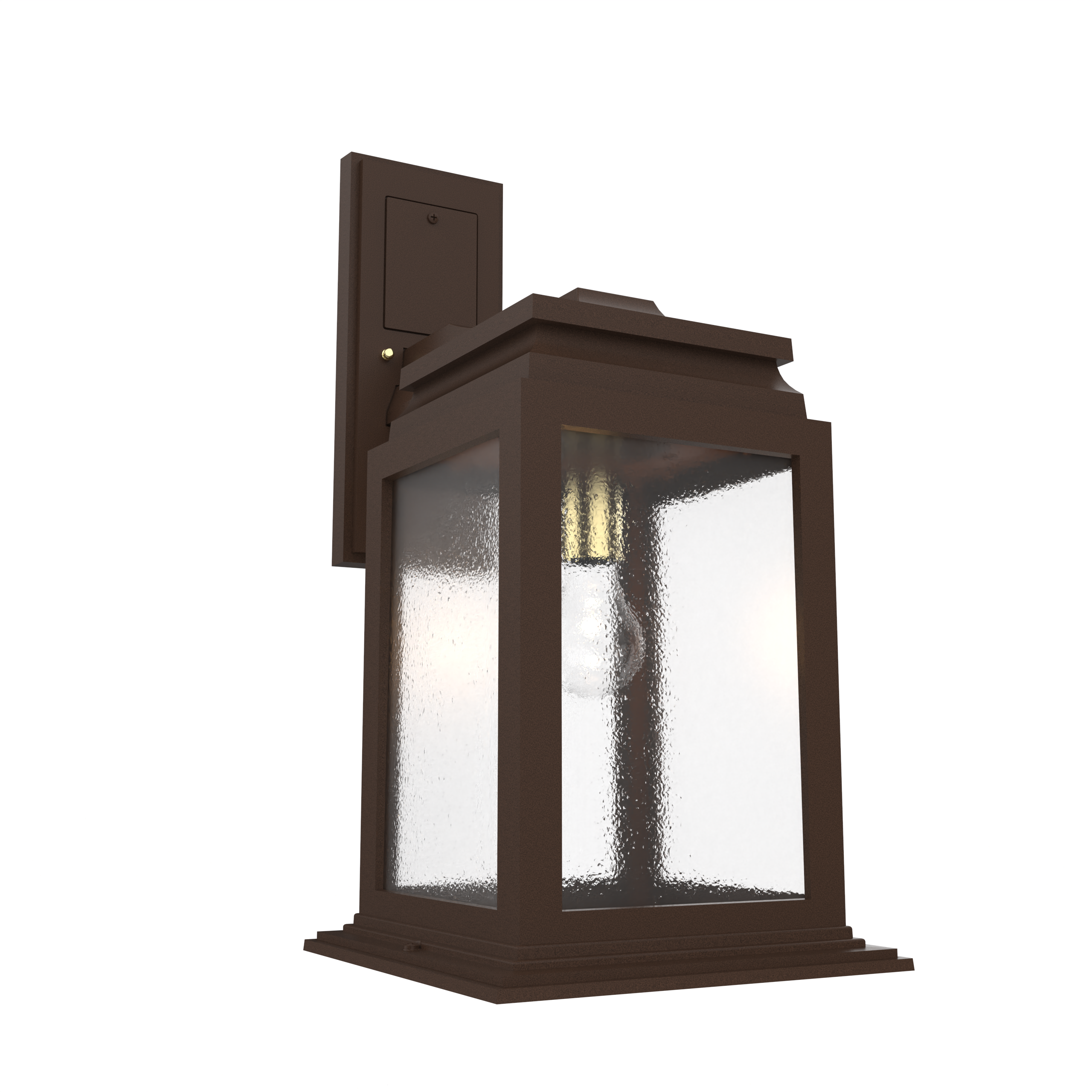 Serie 65e - Luminaire mural extérieur montage vers le bas fond ouvert format moyen - 26701