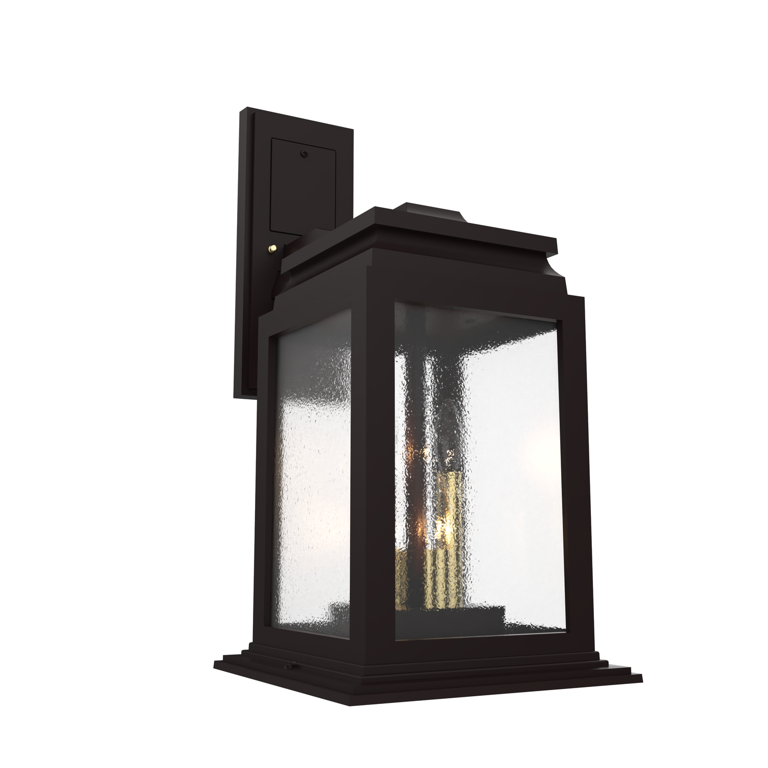 Serie 65e - Luminaire mural extérieur montage vers le bas fond ouvert format moyen - 26701