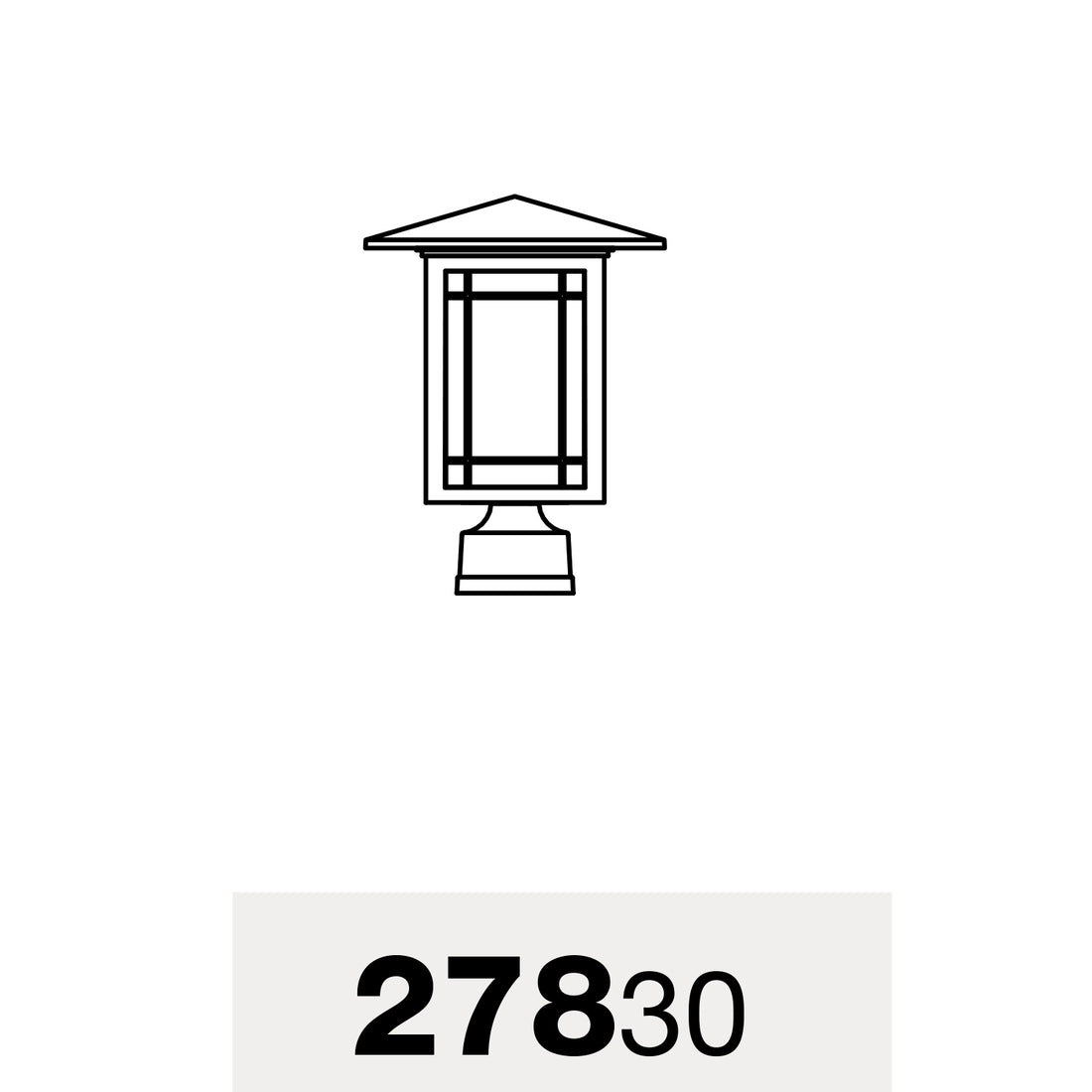 Arlington - Tête de poteau format moyen - 27830