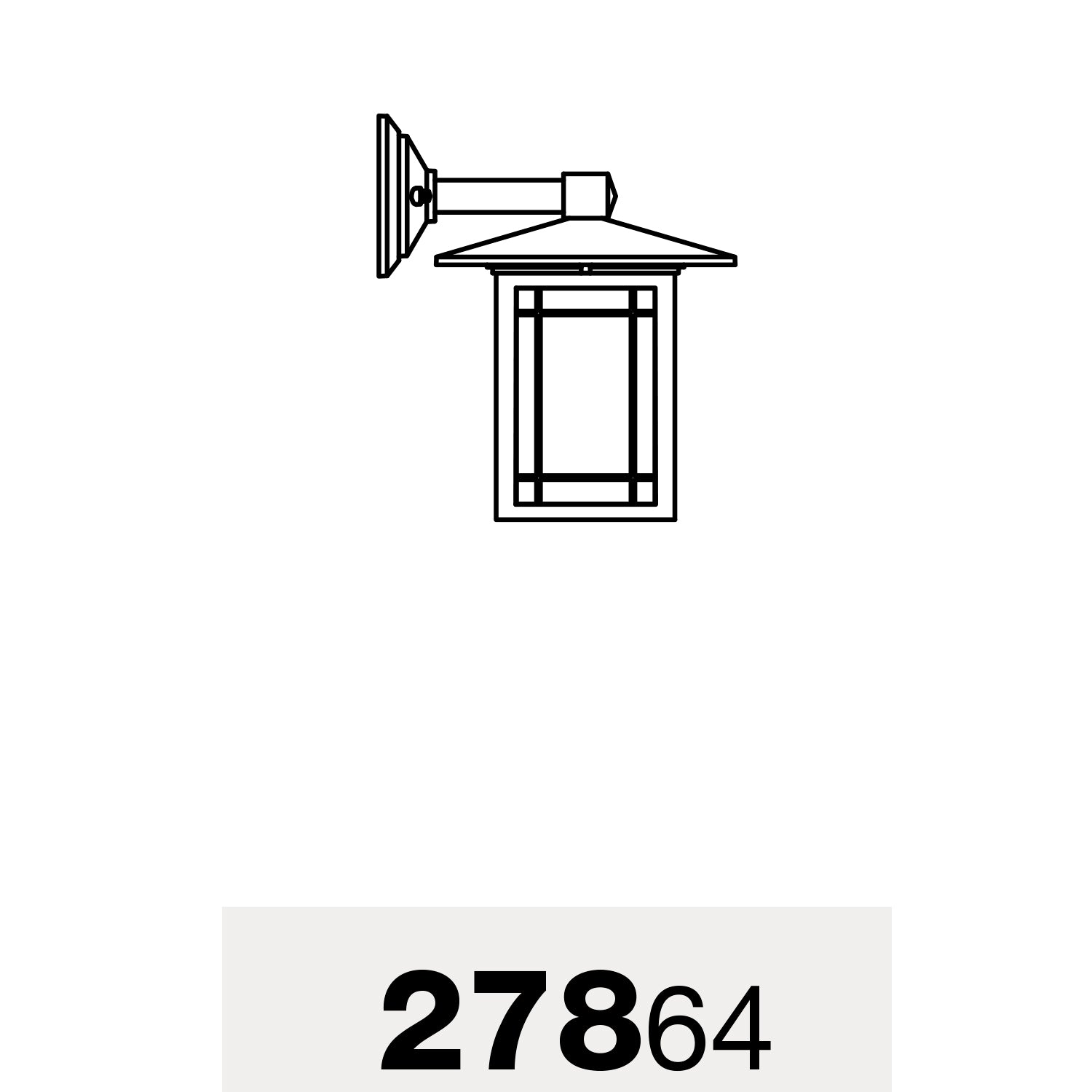 Arlington - Luminaire mural extérieur montage vers le bas fond ouvert format moyen - 27864