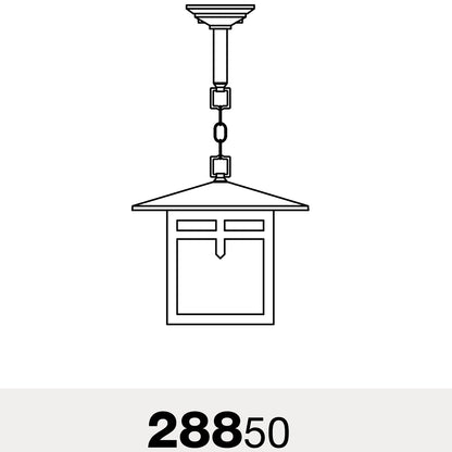 Glasgow - Montage au plafond avec chaine fond ouvert format moyen - 28850
