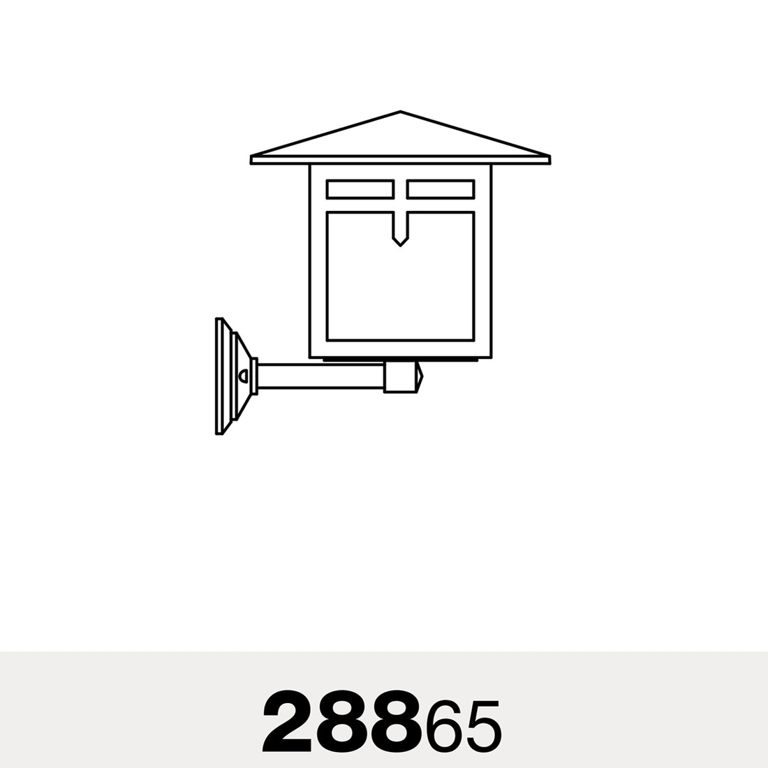 Glasgow - Luminaire mural extérieur montage vers le haut format moyen - 28865