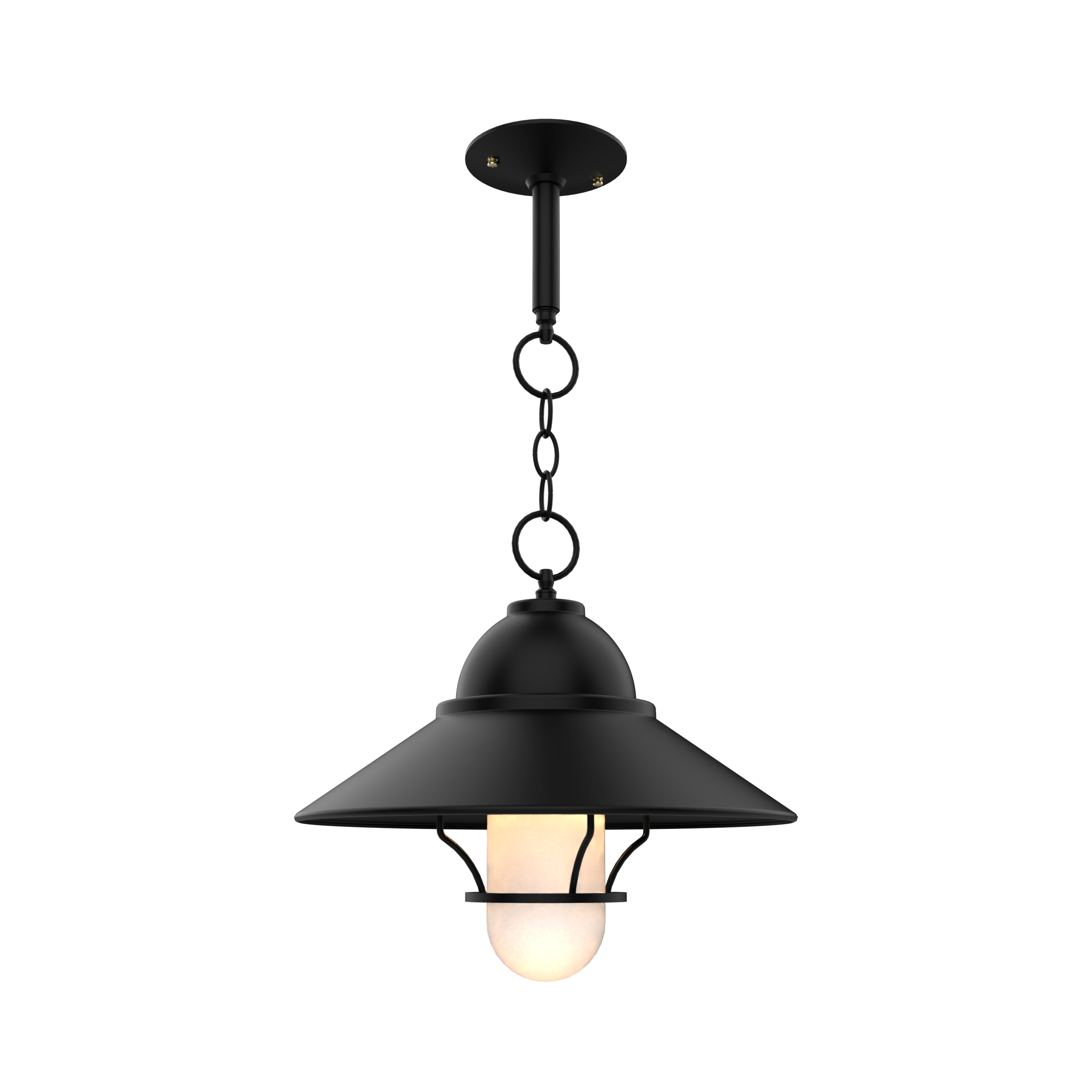 San Francisco - Chain Ceiling Mount with Globe and Large Grid - 32250