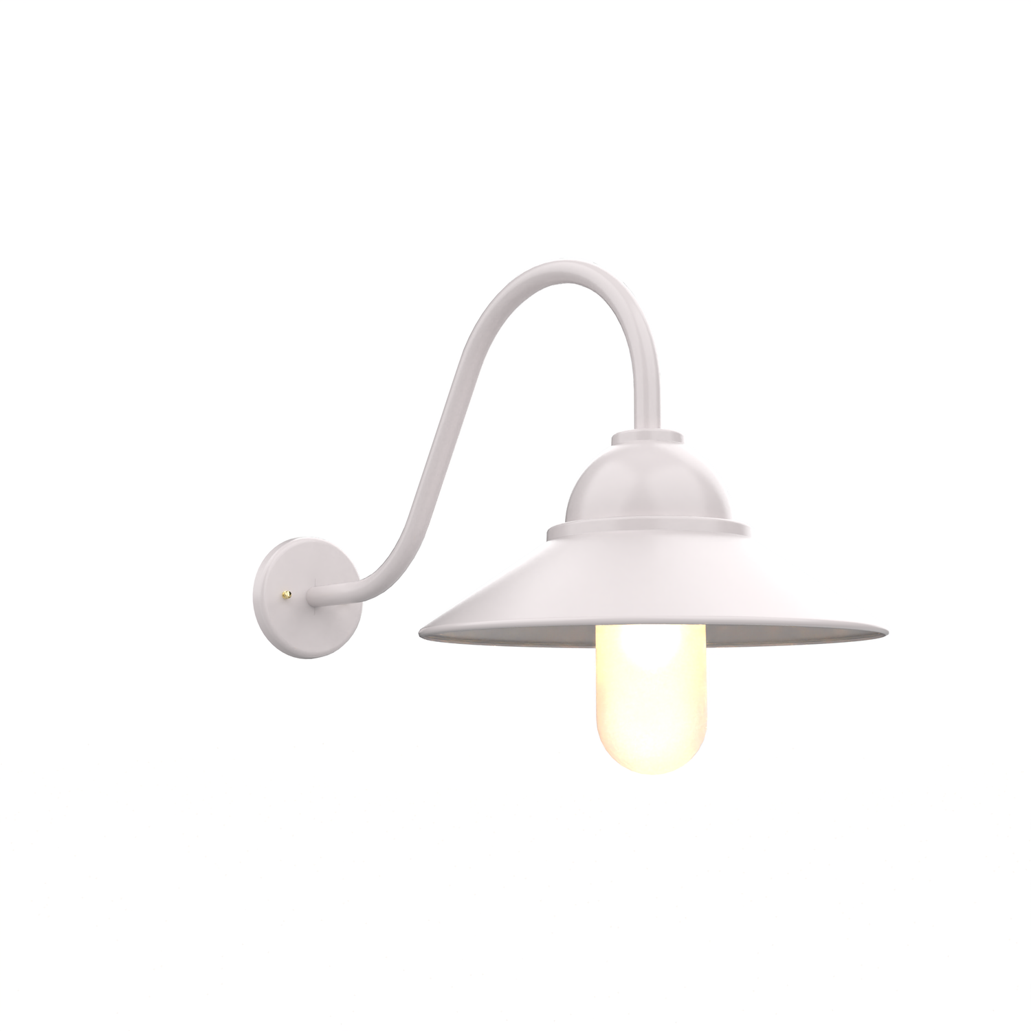 San Francisco - Luminaire mural extérieur montage vers le bas sur col de cygne avec globe format grand - 32392