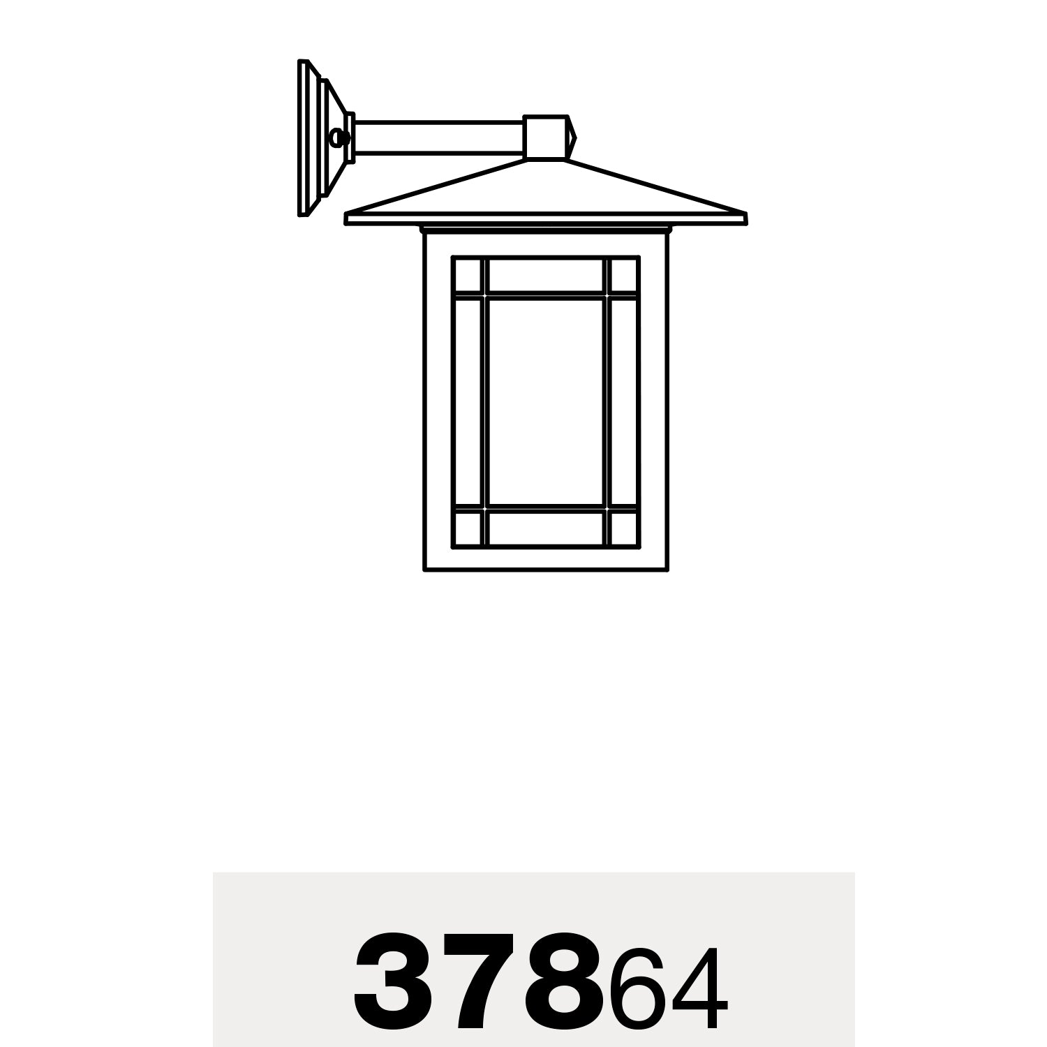 Arlington - Luminaire mural extérieur montage vers le bas fond ouvert format grand - 37864