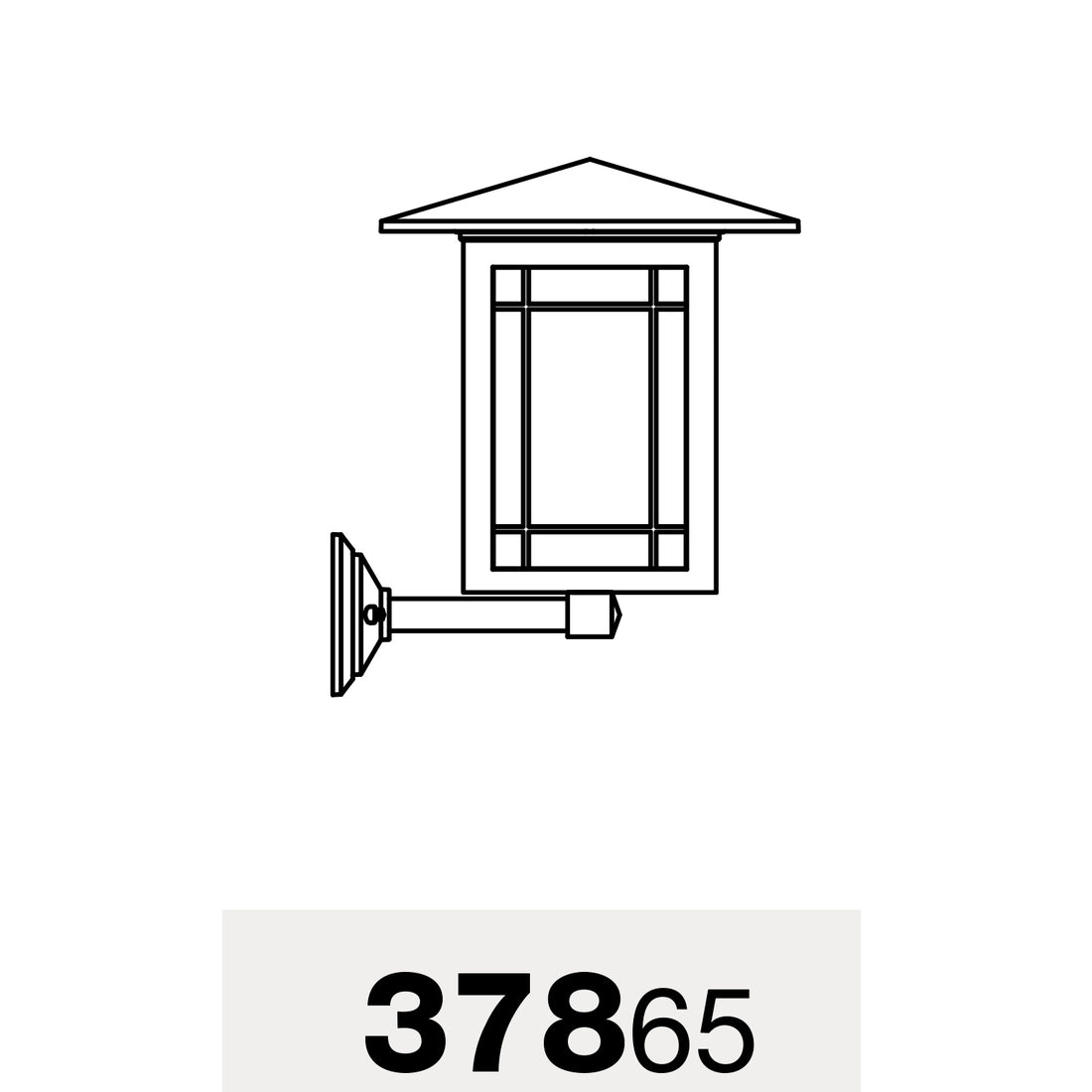 Arlington - Luminaire mural extérieur montage vers le haut format grand - 37865