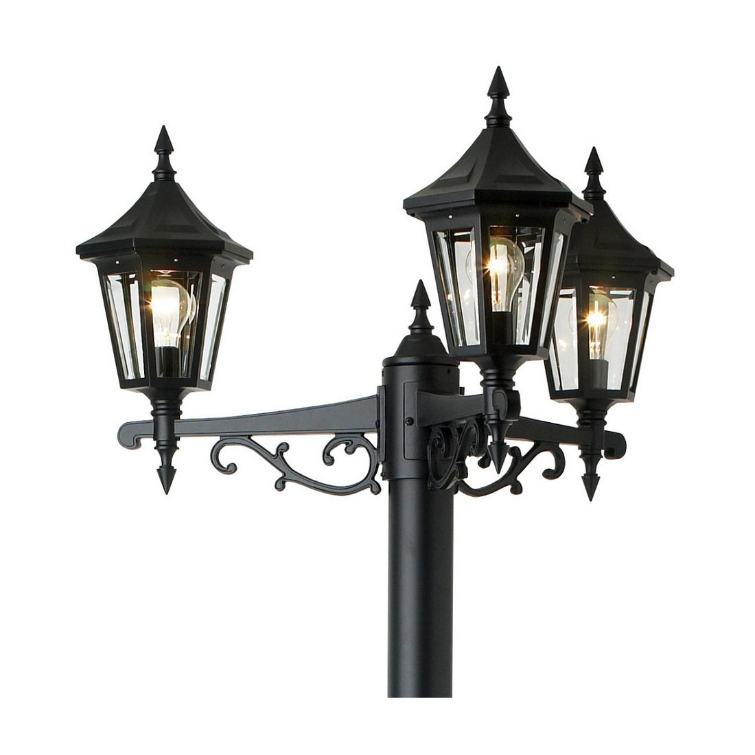 Élégant - Montage à trois tête vers le haut pour poteau - 81483_3V